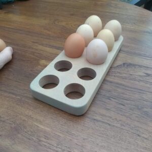 Hand made egg holder
