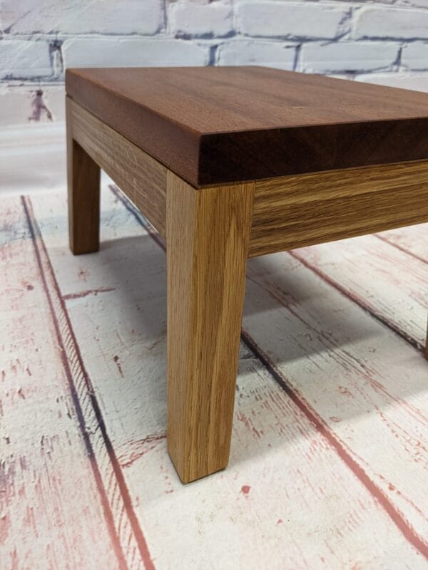 Oak and Sapele Footstool