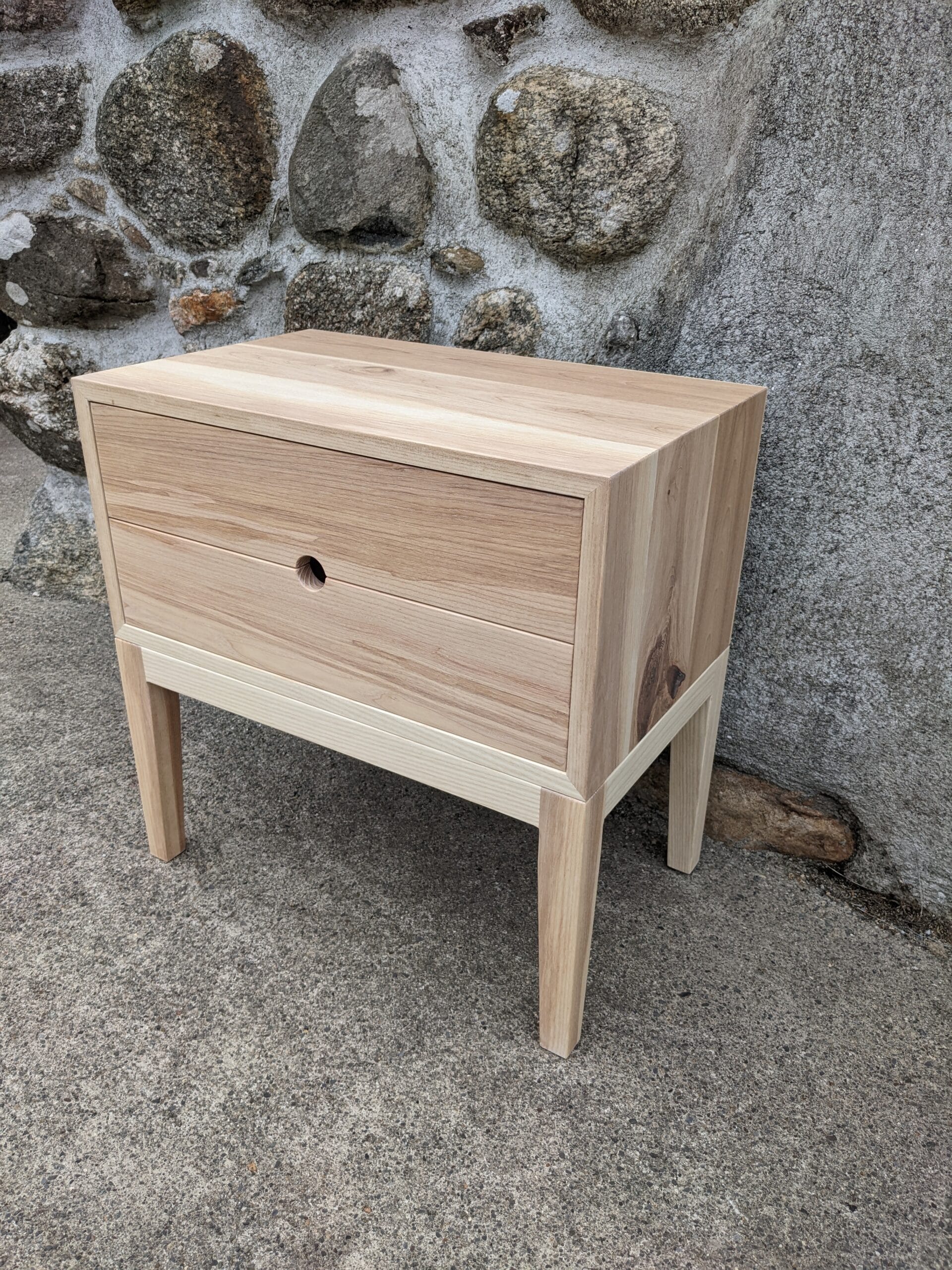 Irish Ash Bedside Cabinet - Image 6