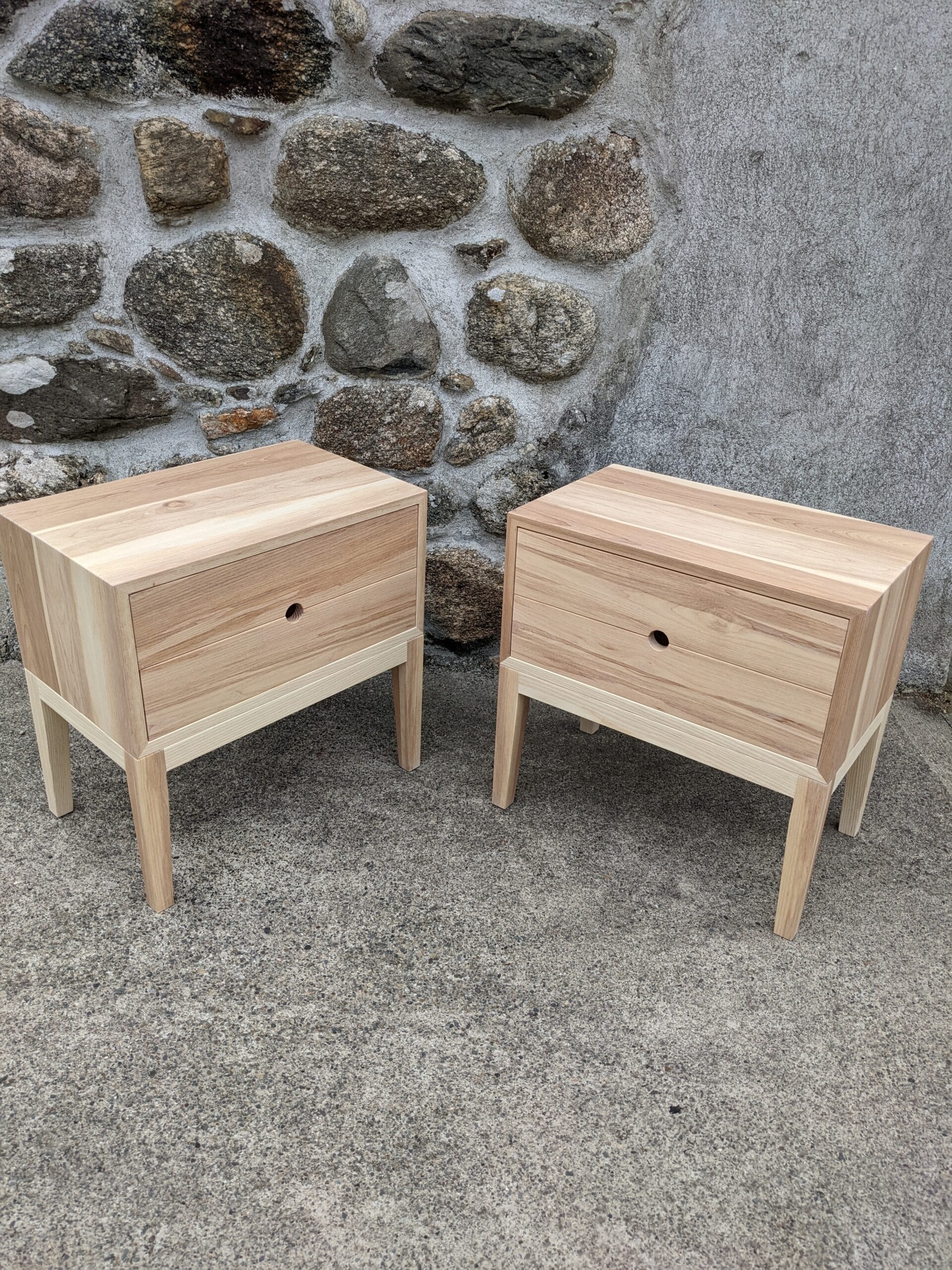 Irish Ash Bedside Cabinet - Image 2