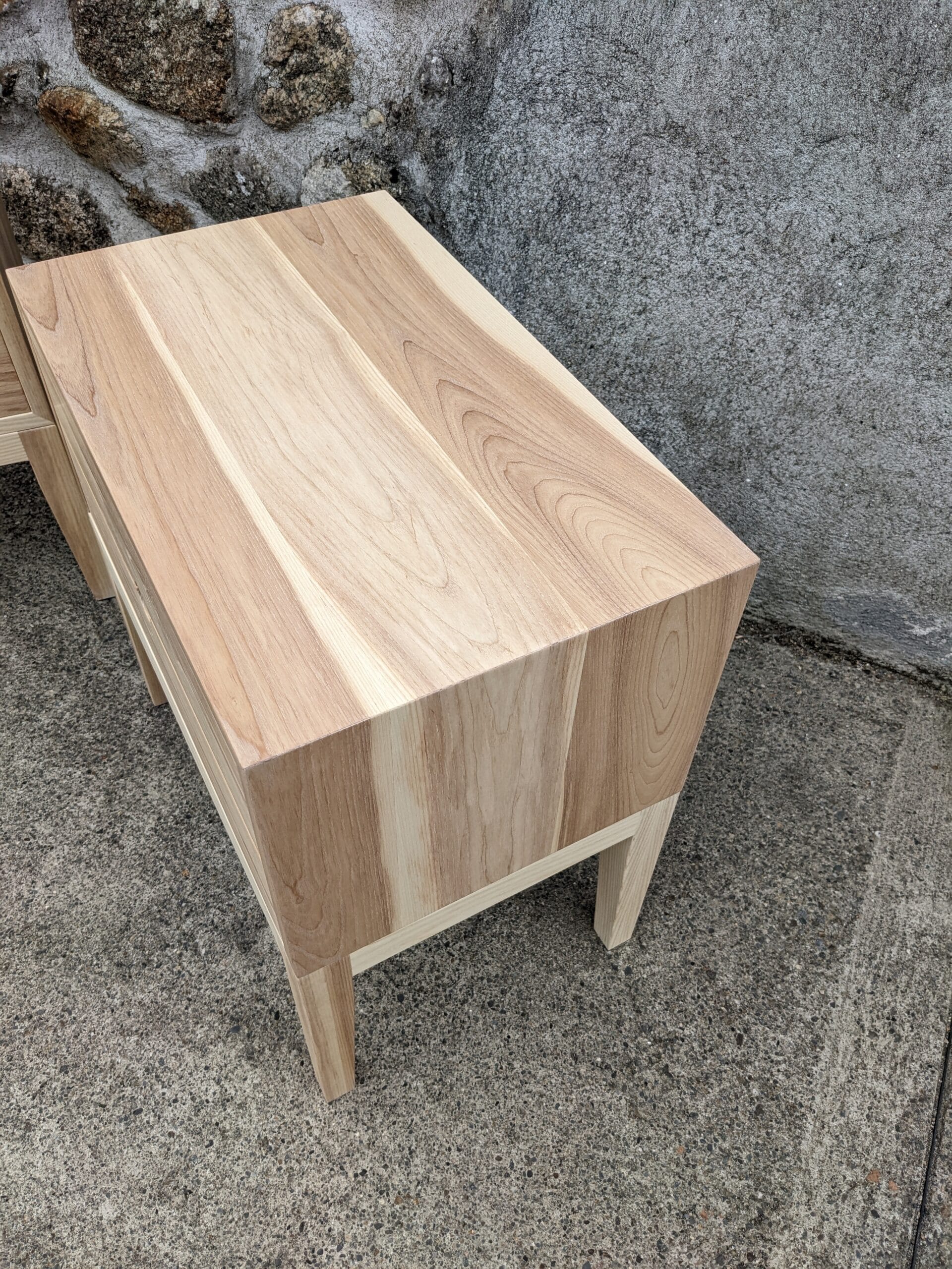 Irish Ash Bedside Cabinet - Image 3