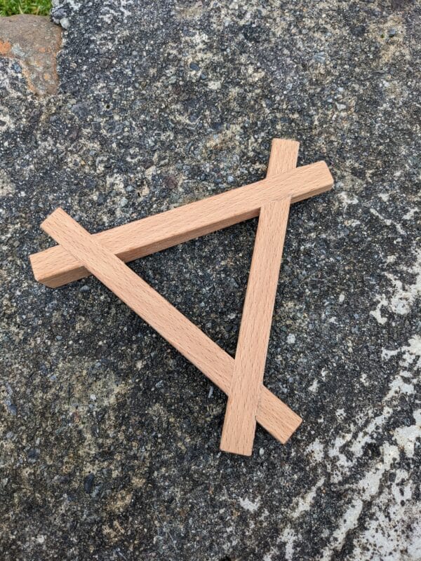 Handmade Hardwood Trivet - Image 2