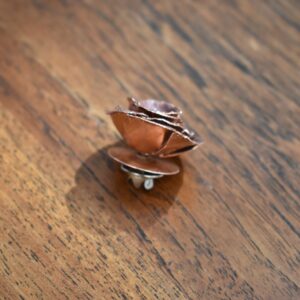 Copper Rose Pin (Butterfly Clip)