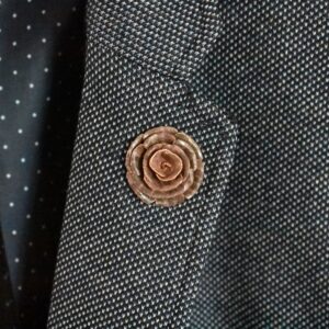 Copper Rose Lapel Pin